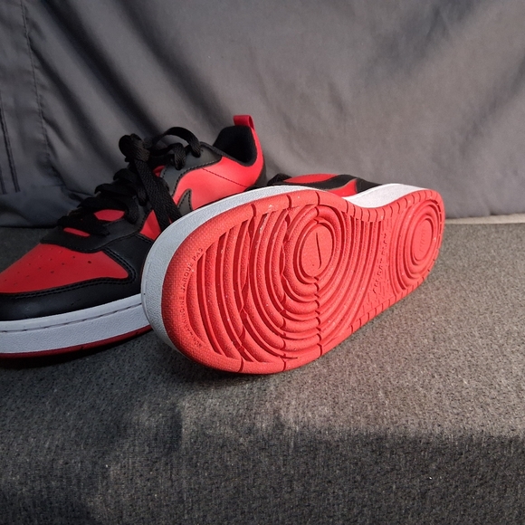 Nike Court Borough Low Recraft DV5456-600 Youth Size 7y Red and Black - Picture 7 of 8
